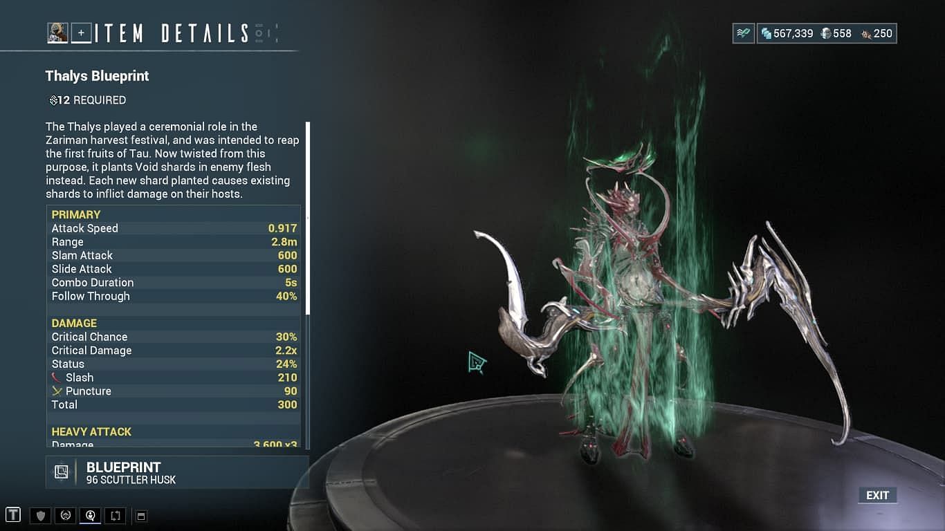 Thalys stats (Image via Digital Extremes)
